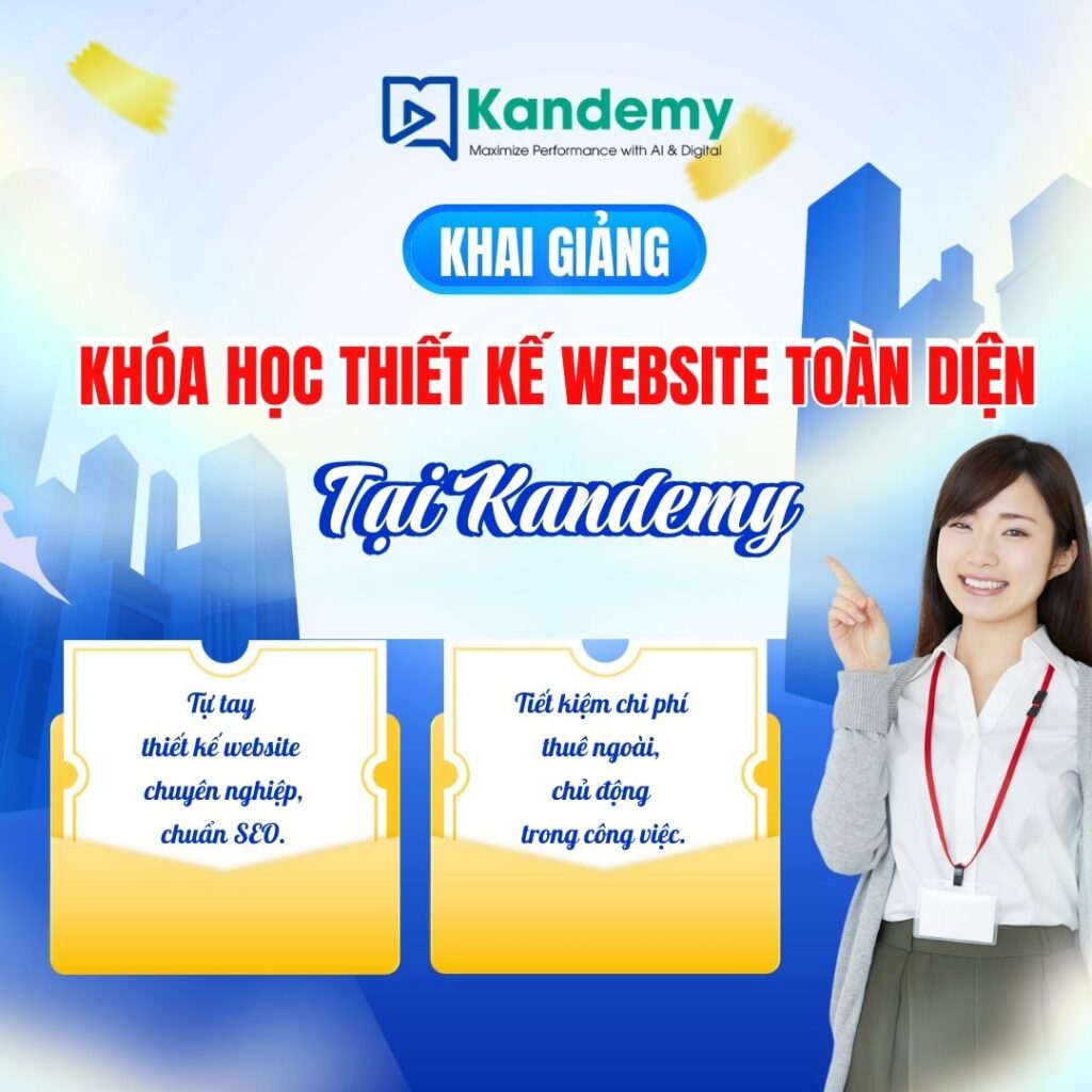 Khóa học thiết kế và quản trị website toàn diện A-Z